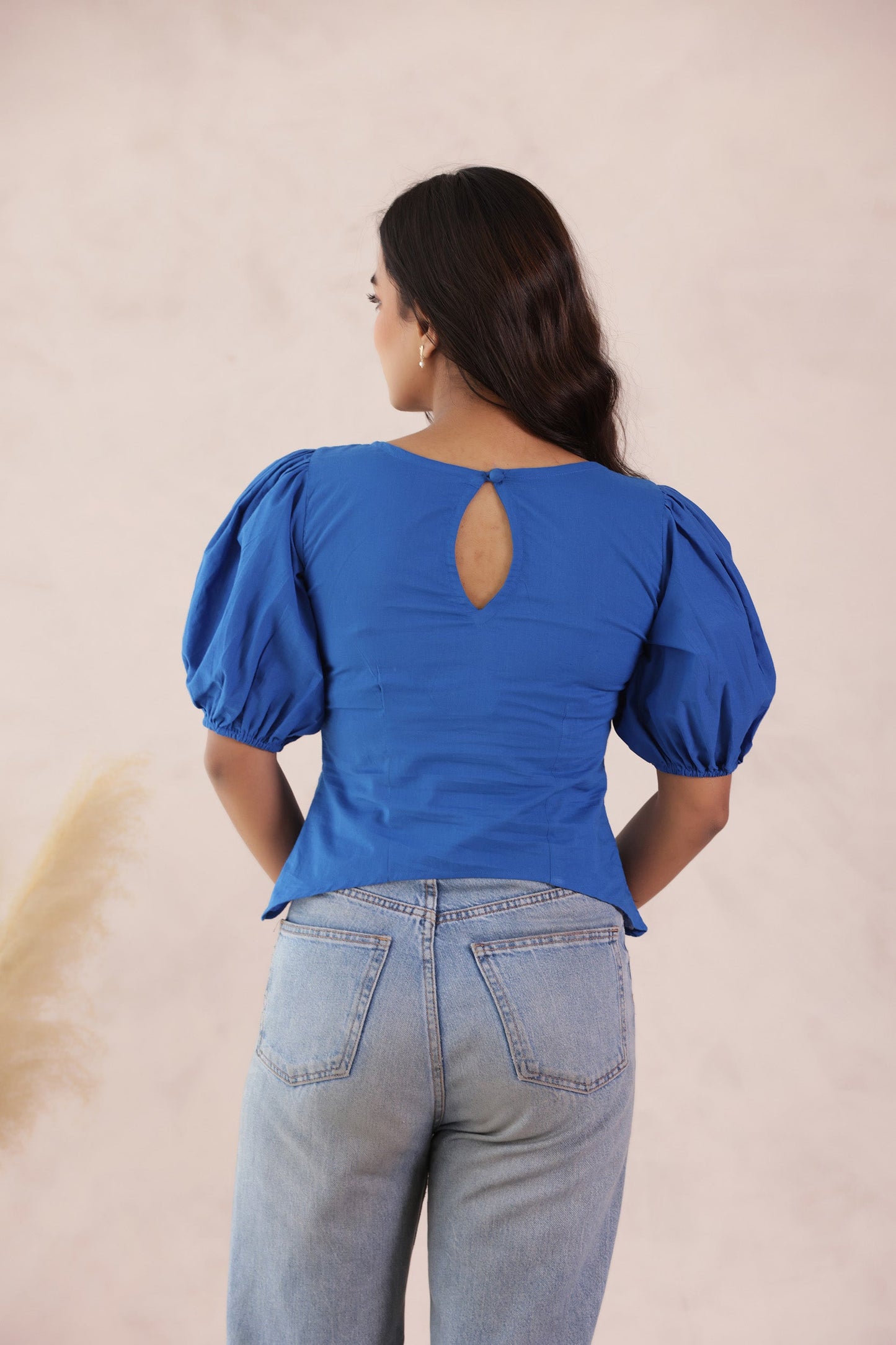 SAPPHIRE BLUE COTTON TOP