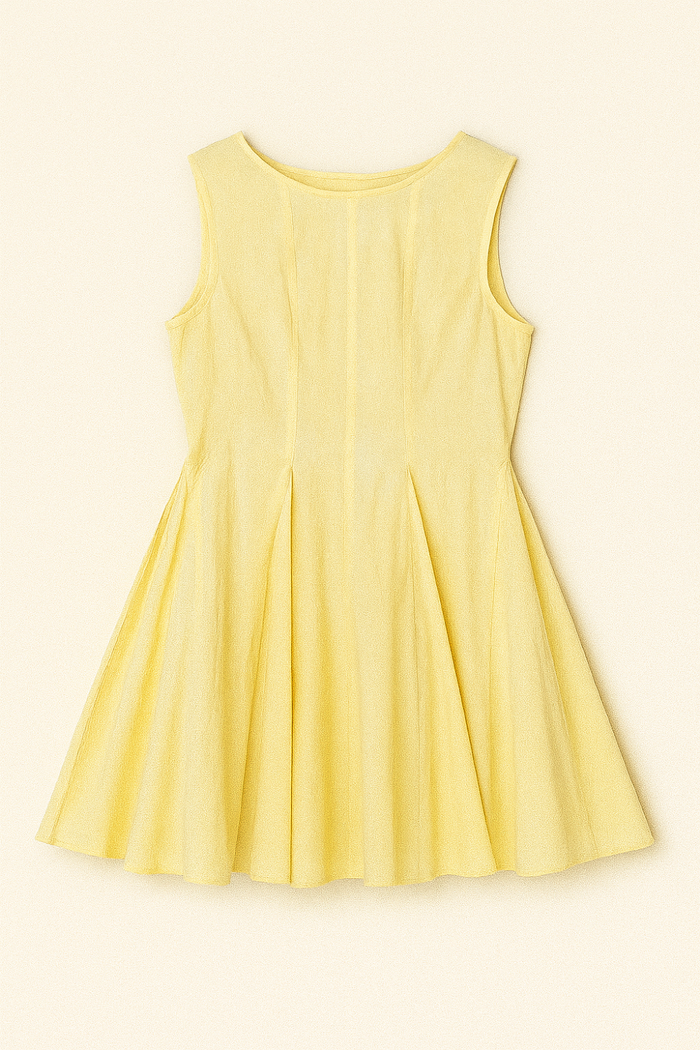 Lemon Cream Romper Dress