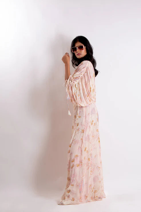 Drawstring Pastel Floral Co-ord Set