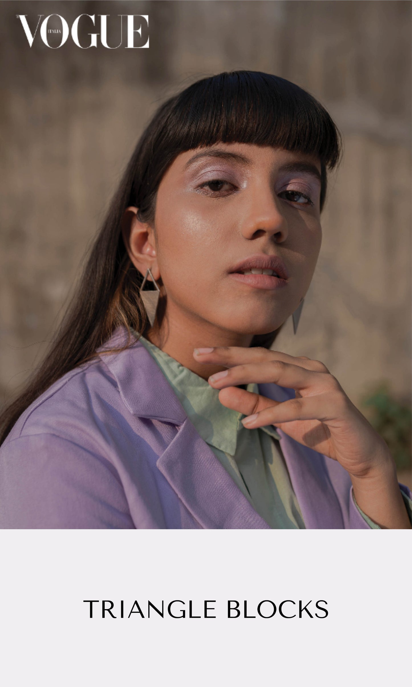 Triangle Blocks - Silver