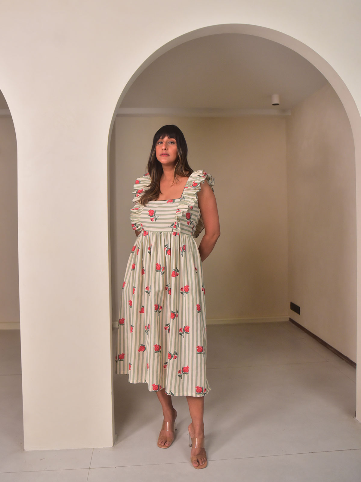 Anar Ruffled Dress