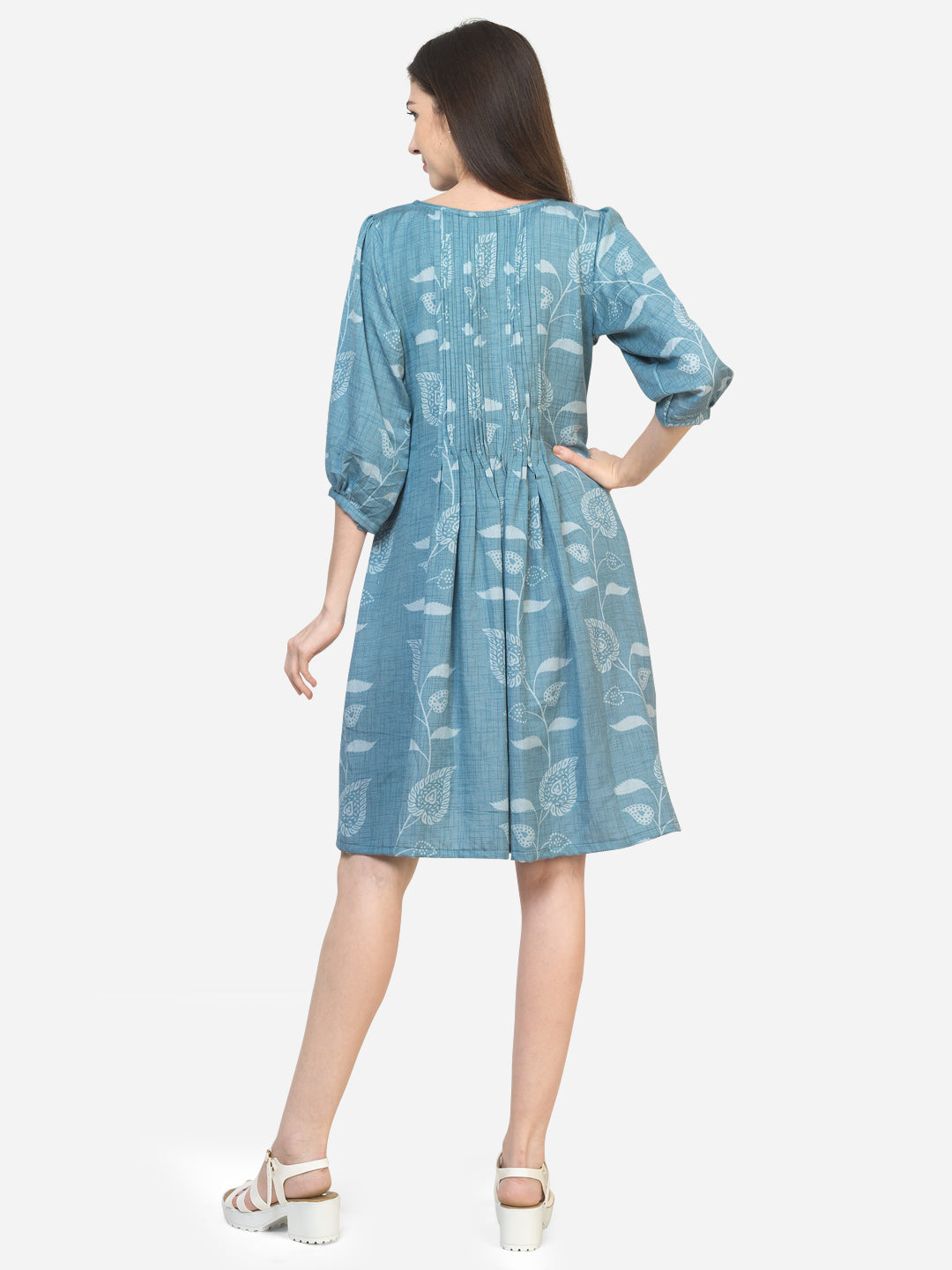 FLORAL BROADTUCK DRESS