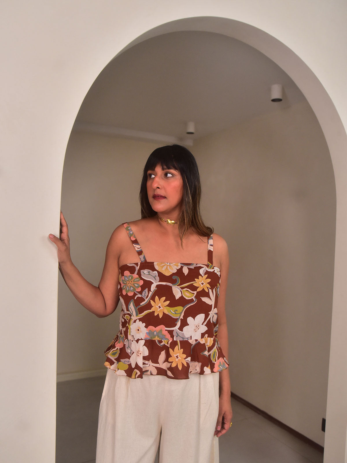Sola Peplum Top