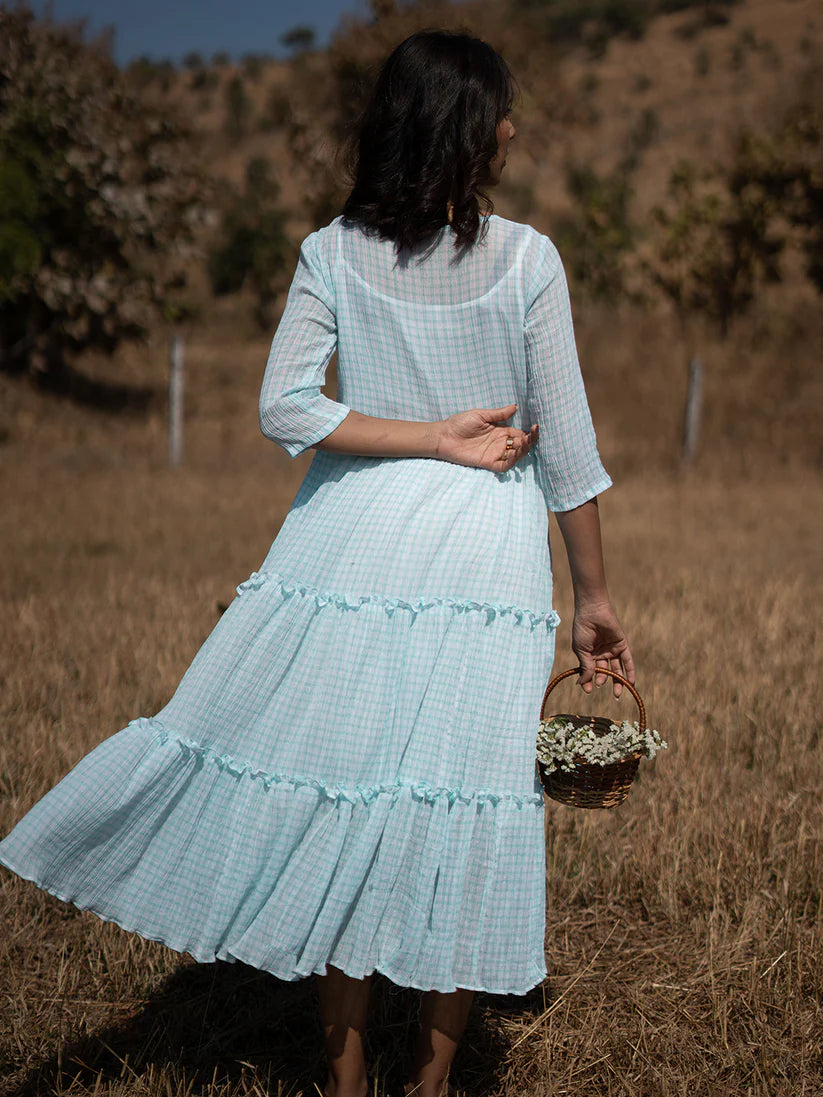 Tropical Blue Dress