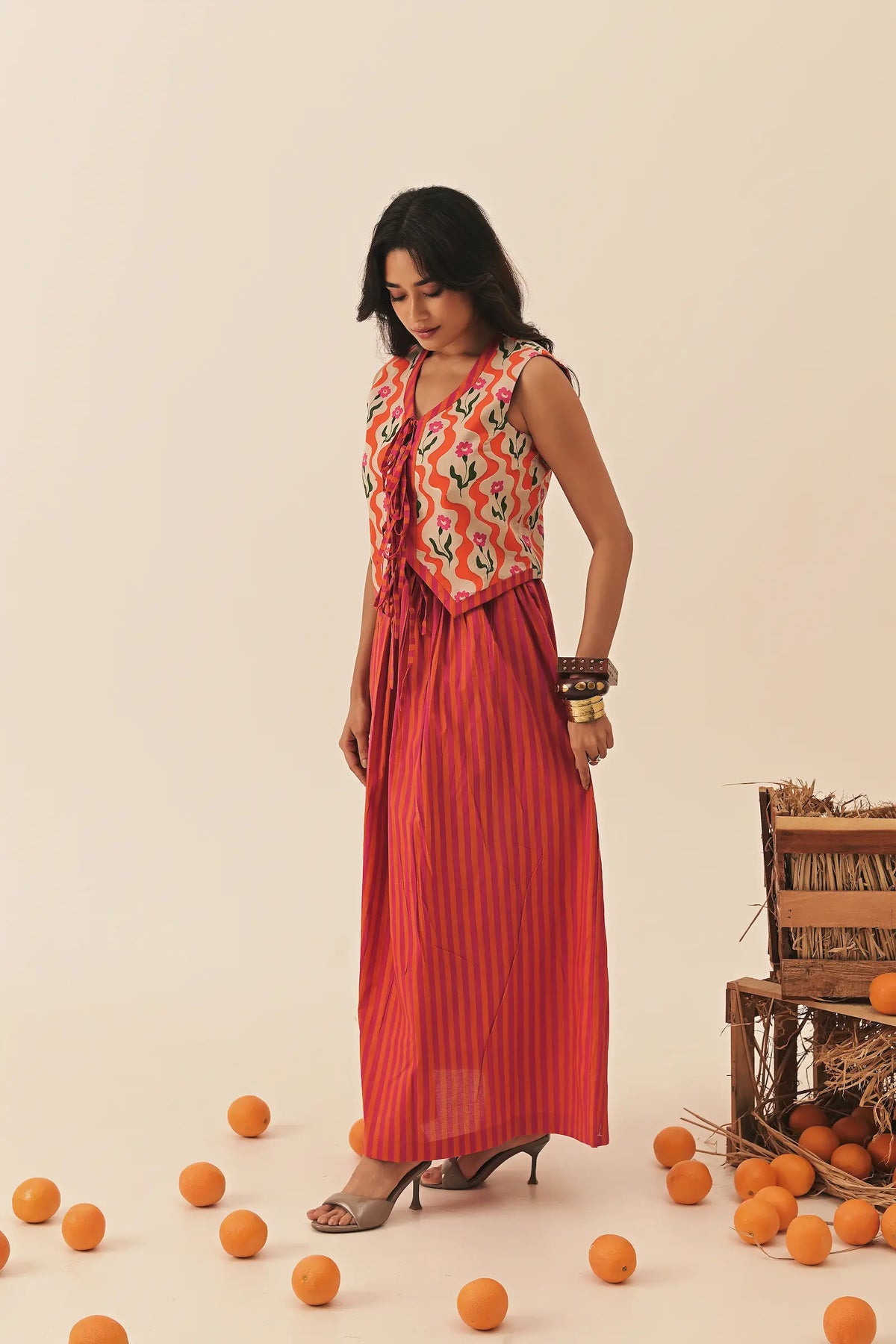 Brisa orange Co ord
