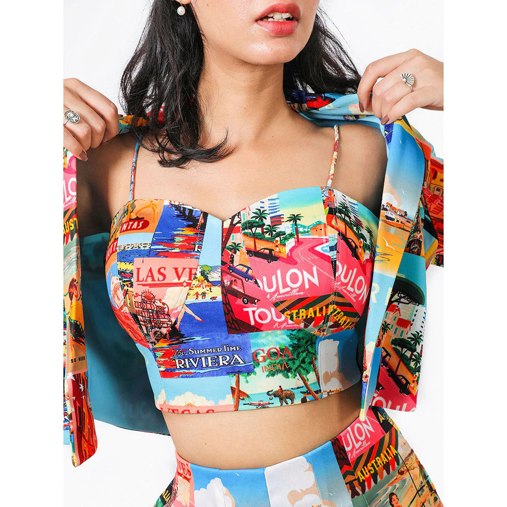 FUGA Toulon Cities Pants Co-Ord Multi-Color (Set of 3)