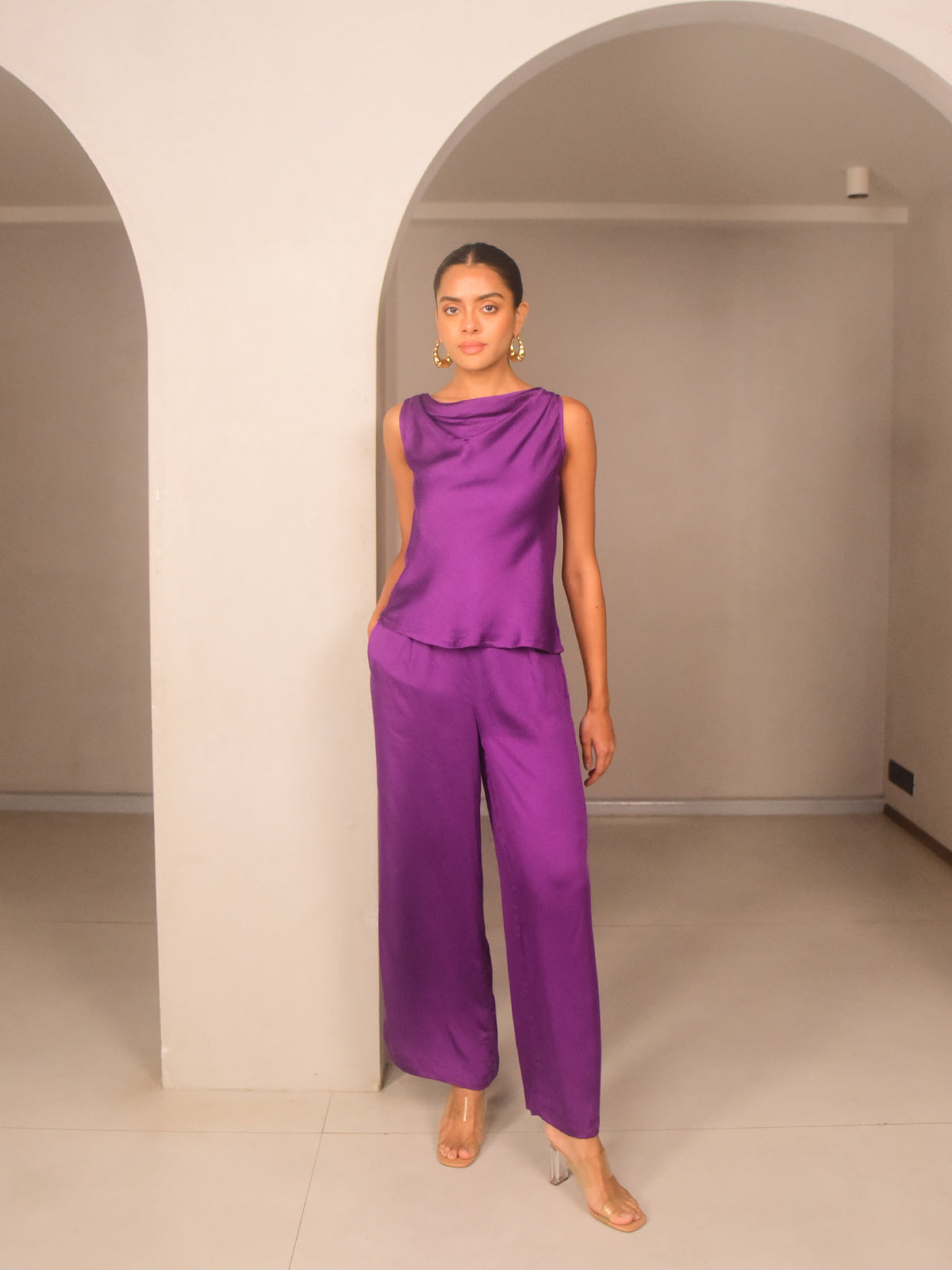 Freya Modal Cowl Top