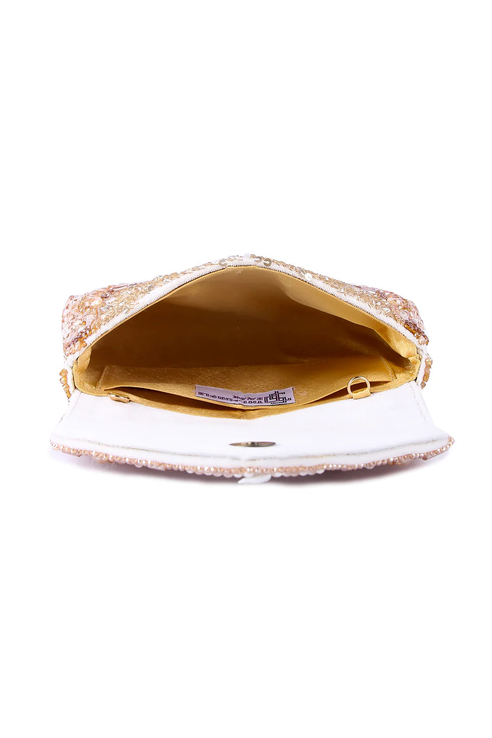 Shazeeb golden clutch