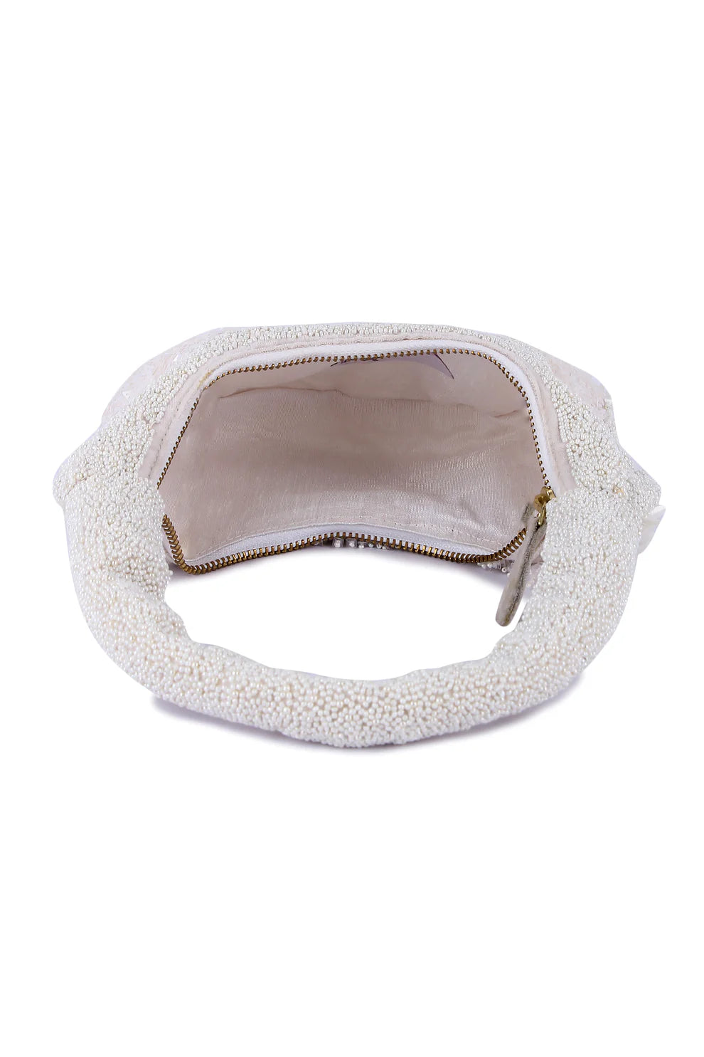 White indo-western purse