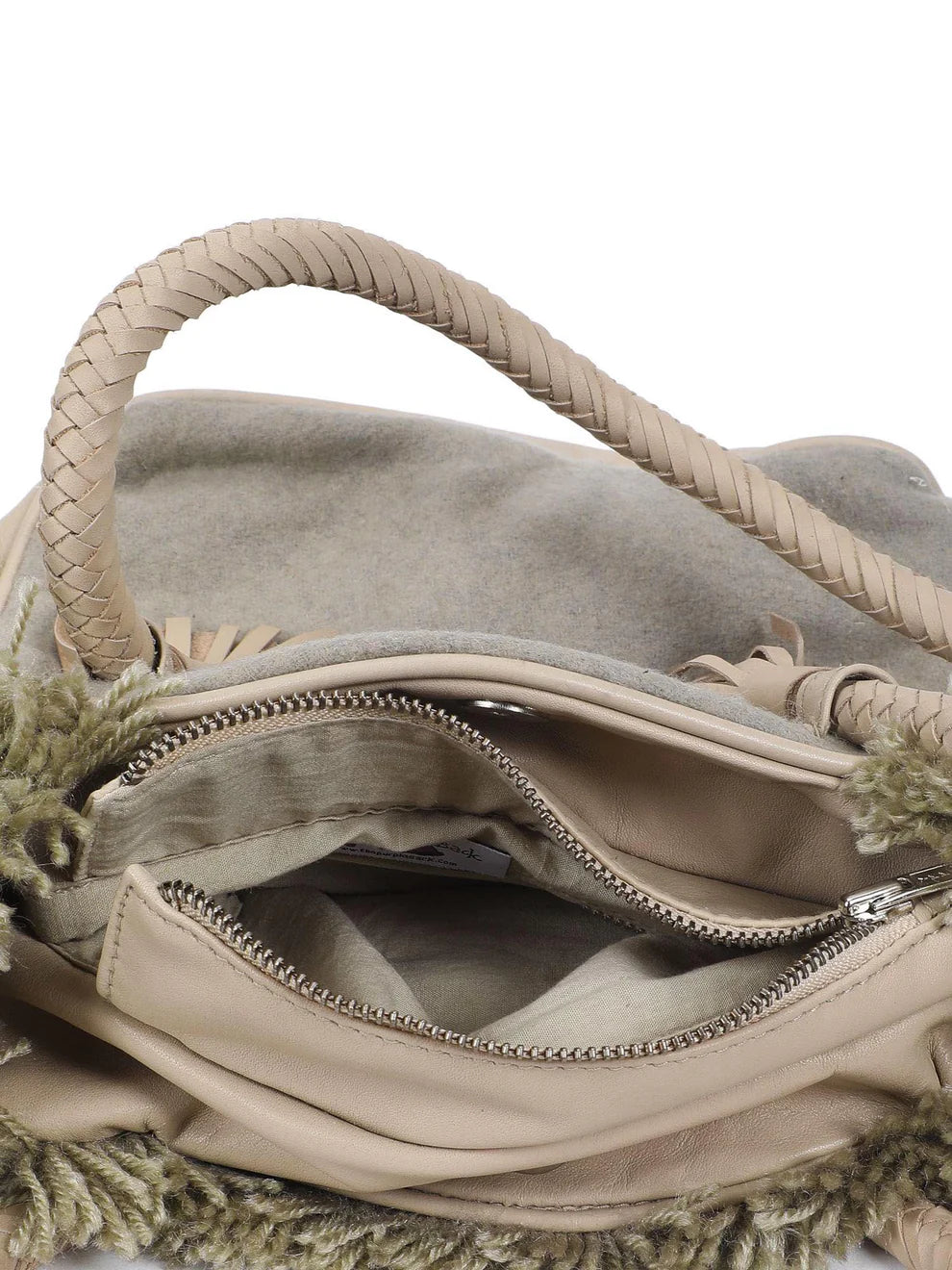 Wool Boho Tote Bag