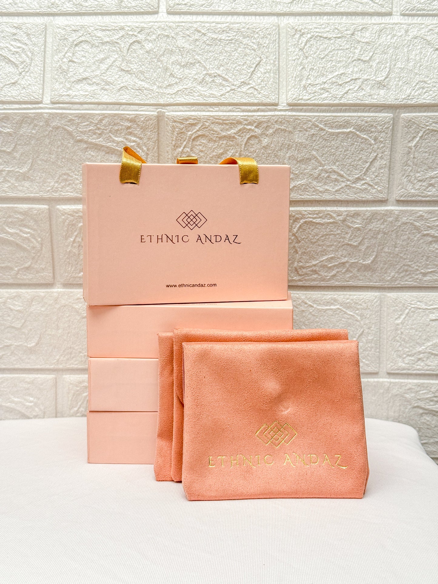 Triangular Jacket Earrings