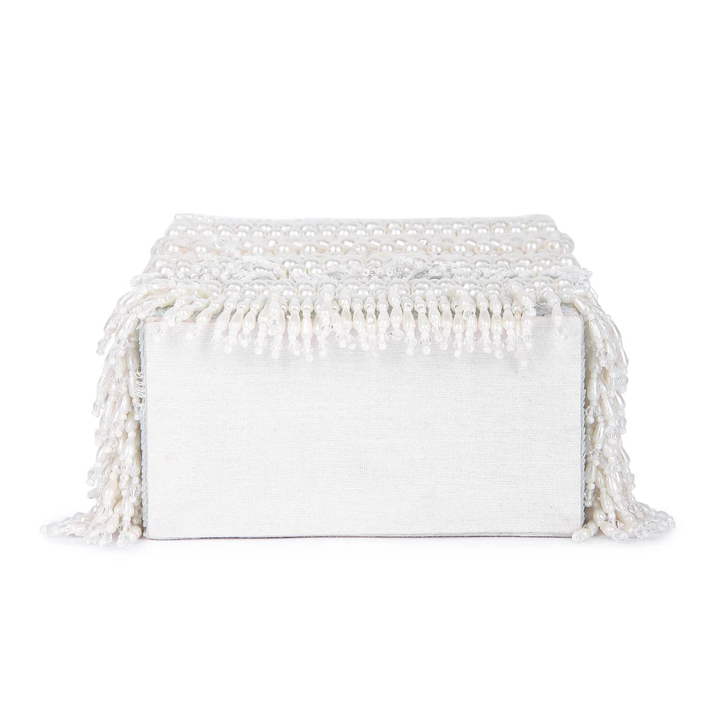 White sunayena clutch