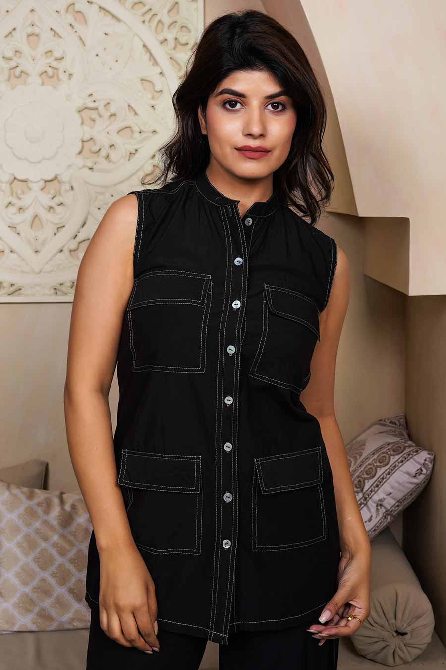 Black Onyx Shirt & Pant Co-Ord Set