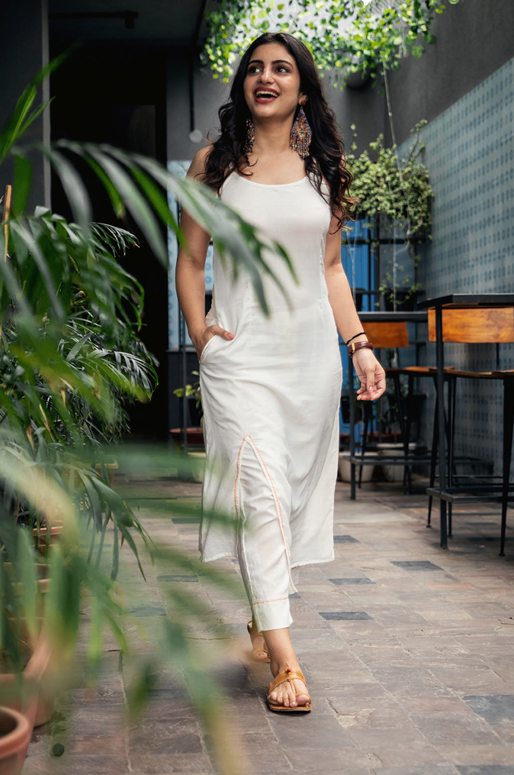 Ivory Kurta Pant - Set Of 2