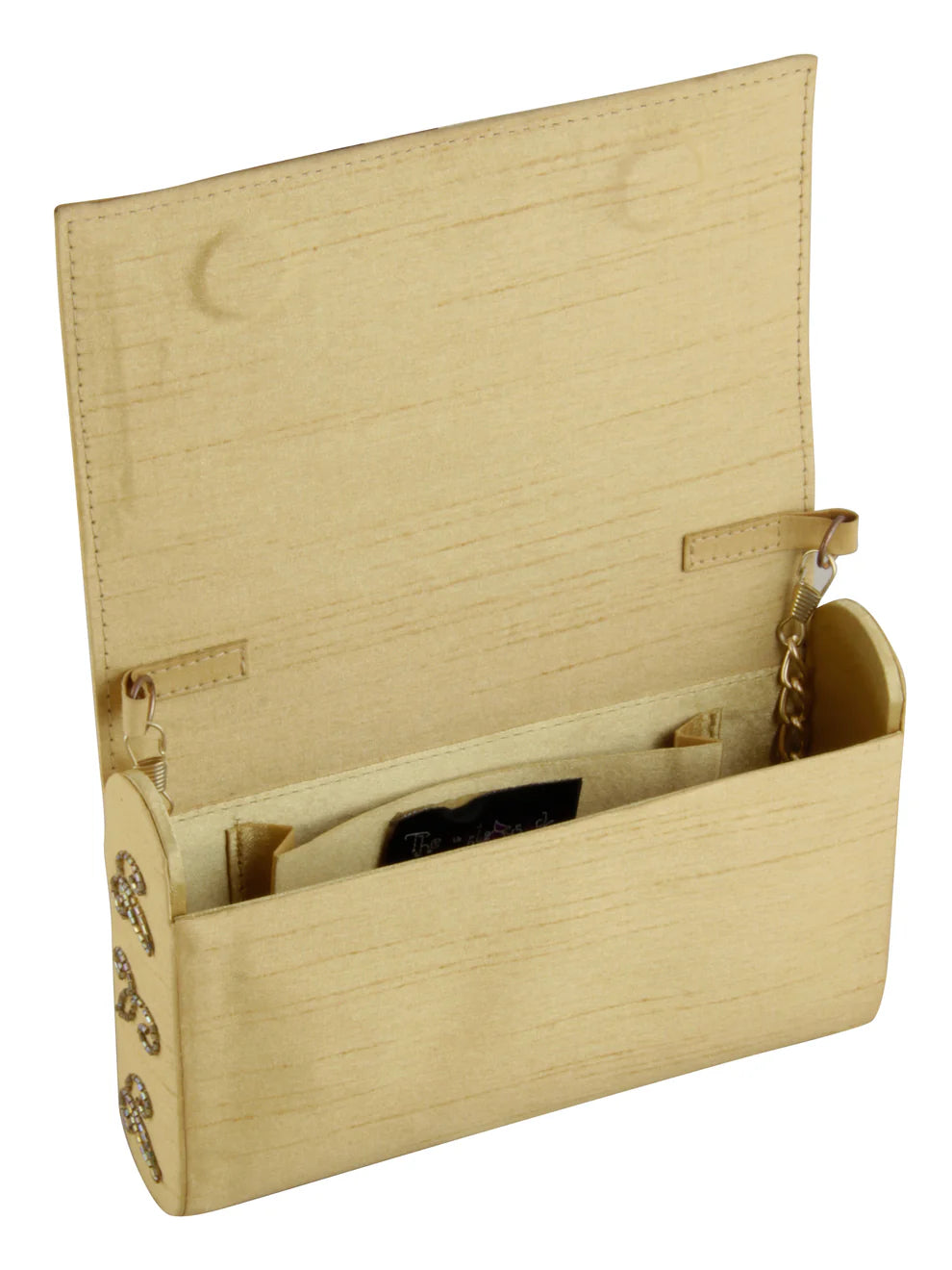 Mustard gold clutch