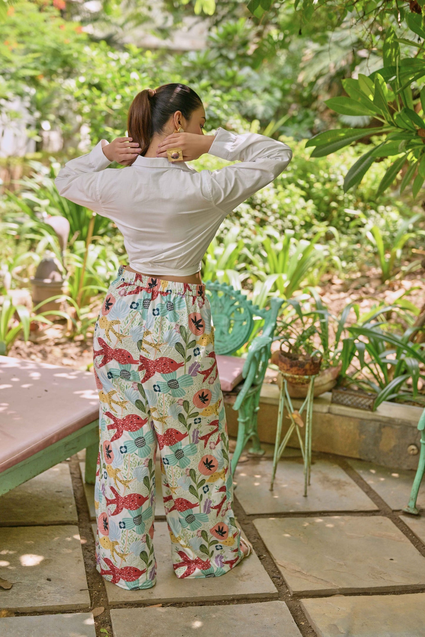 Fish print 2 piece set