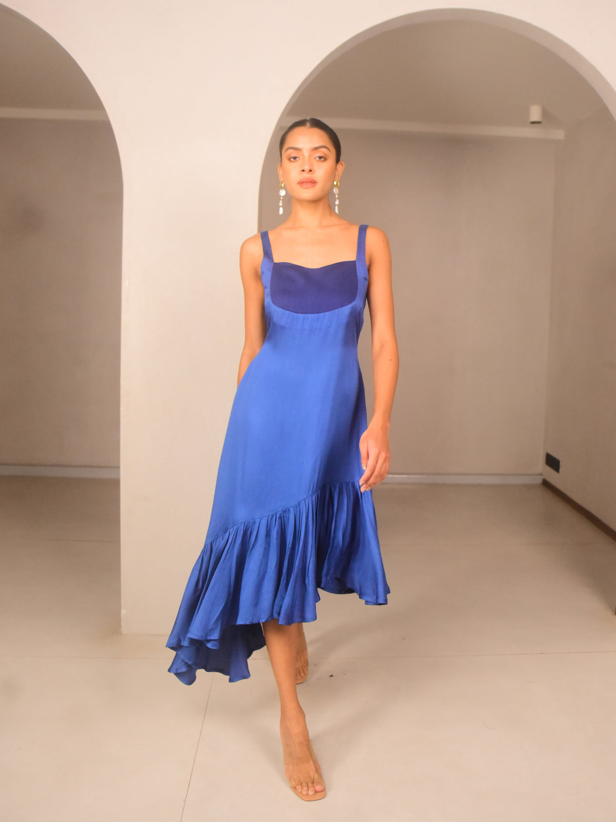 Selene Modal Ruffled Dress