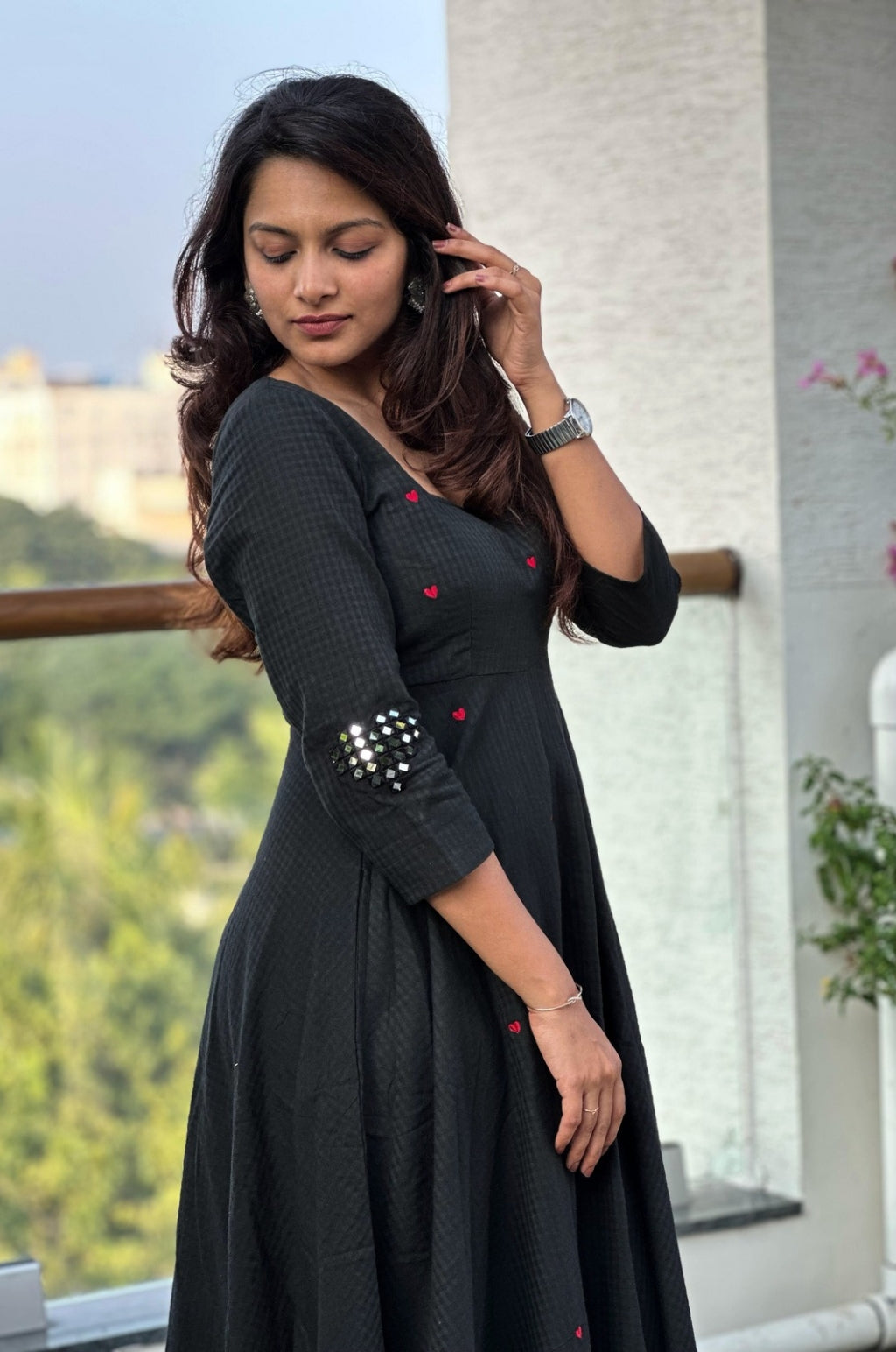 Nayeli Heart Embroidery Dress