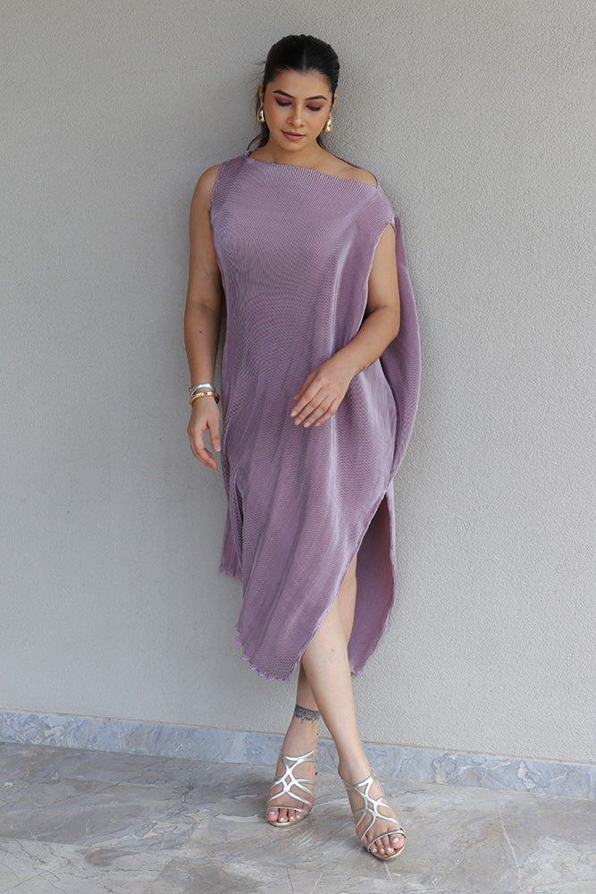 Pleated Dusty Mauve Top