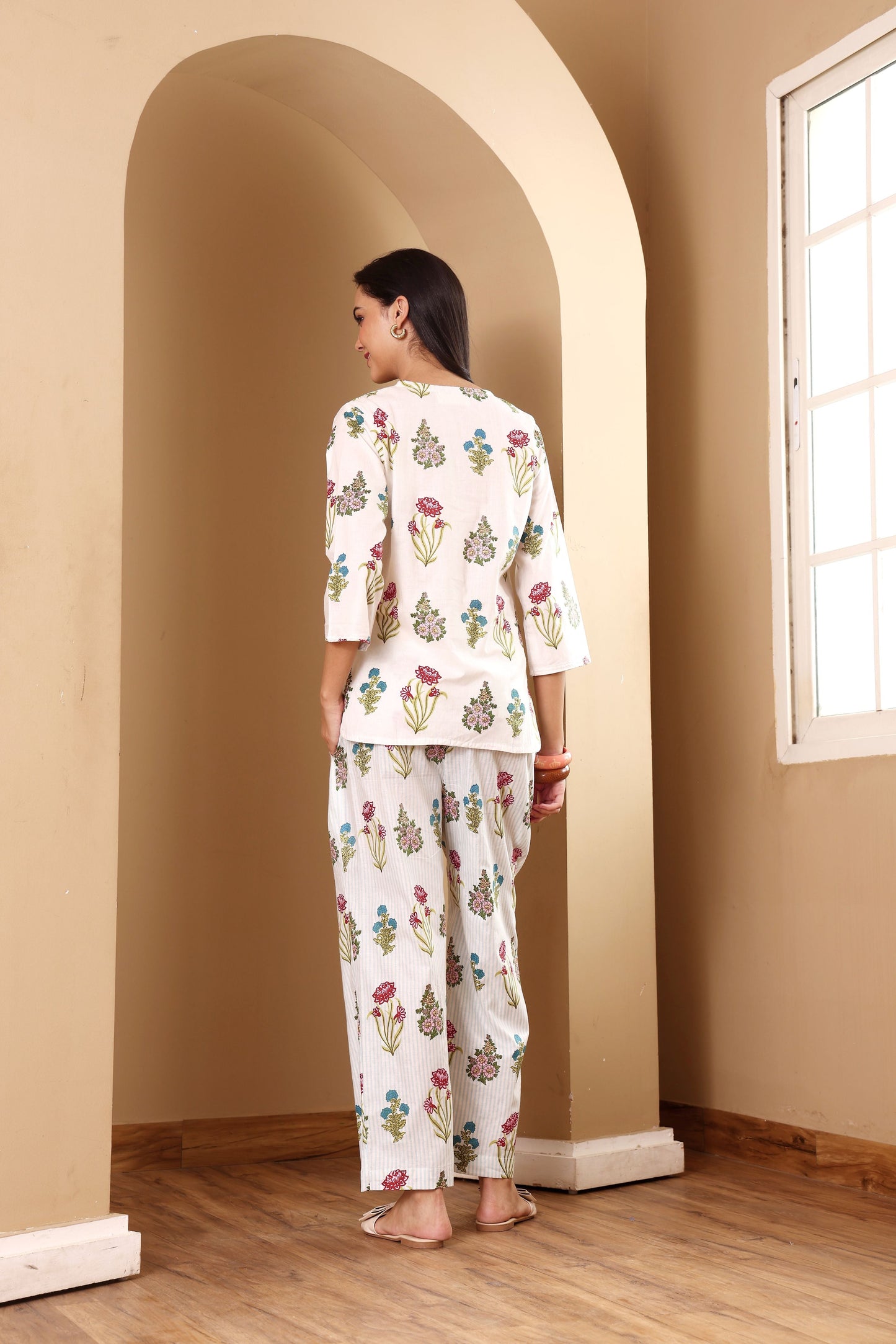 White & Stripes Pj Set