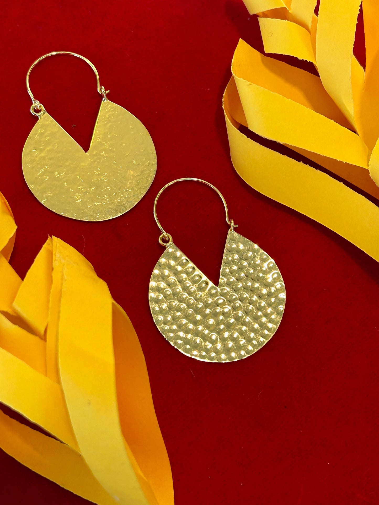 Hammered Hoop earrings