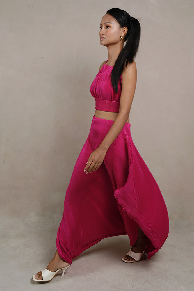 Pleated top with Vega Pleated Skirt