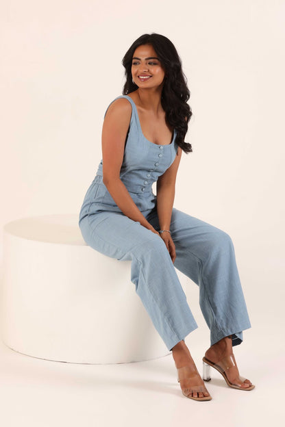 DENIM BLUE COORD SET