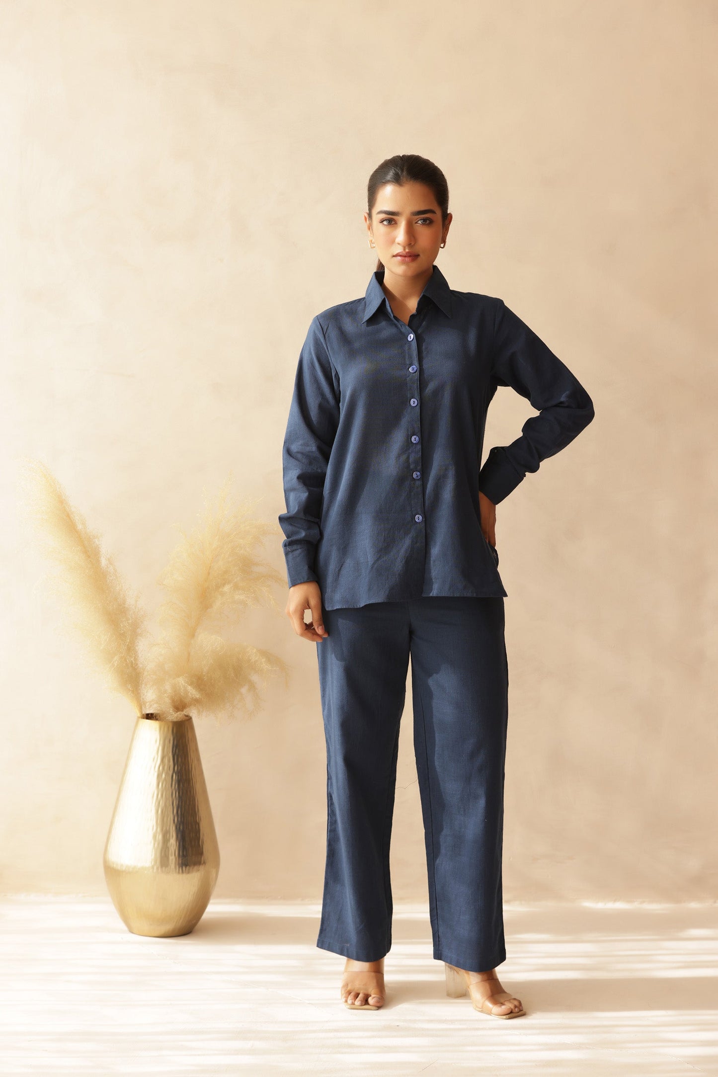 MADAME LINEN COORD SET