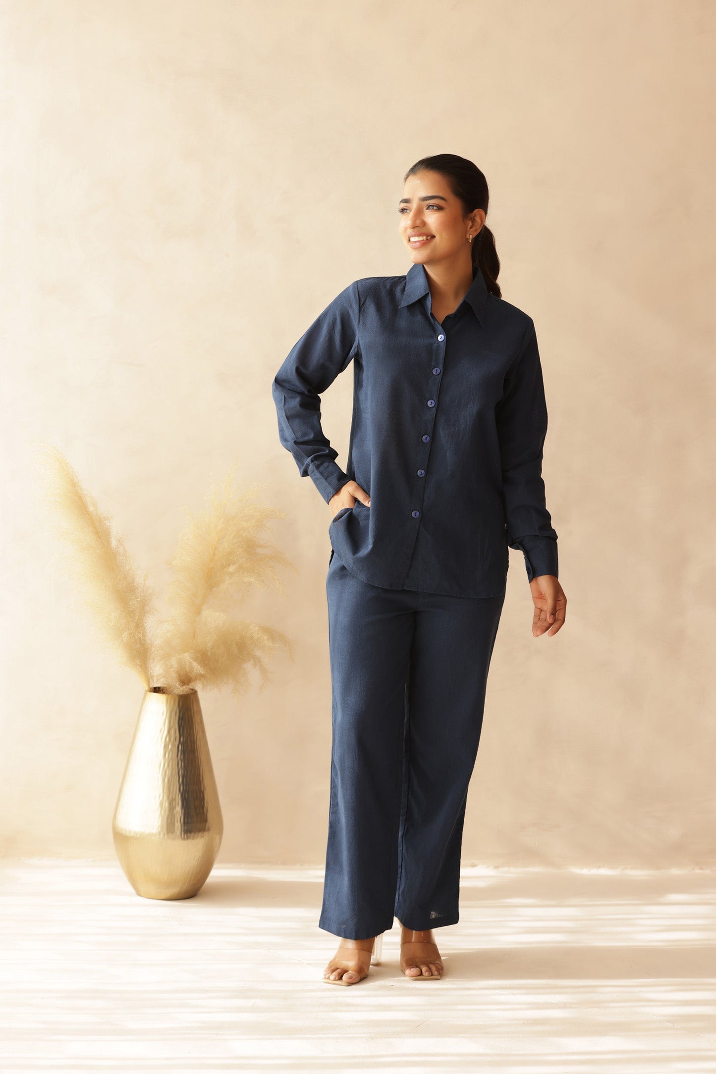 MADAME LINEN COORD SET