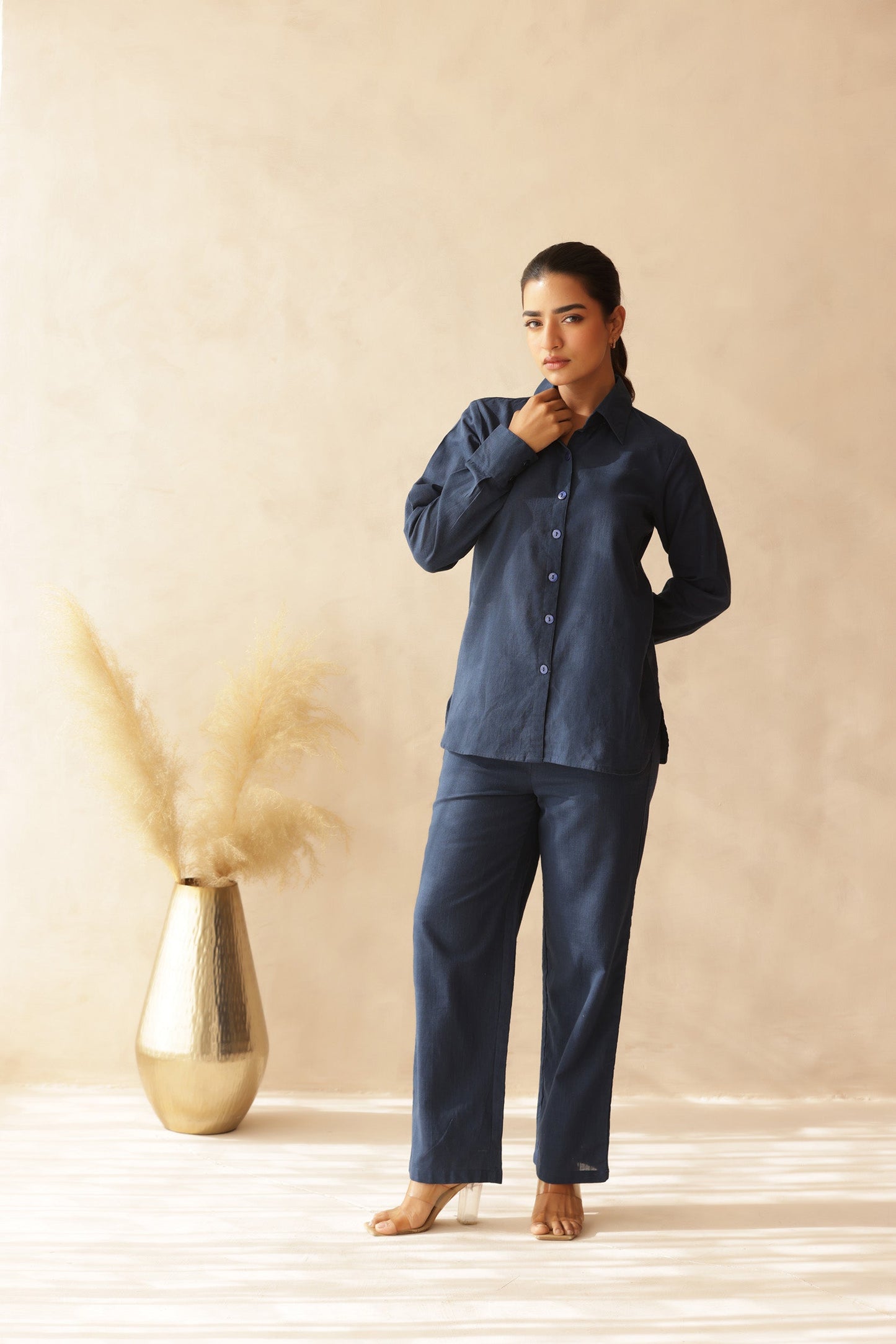 MADAME LINEN COORD SET