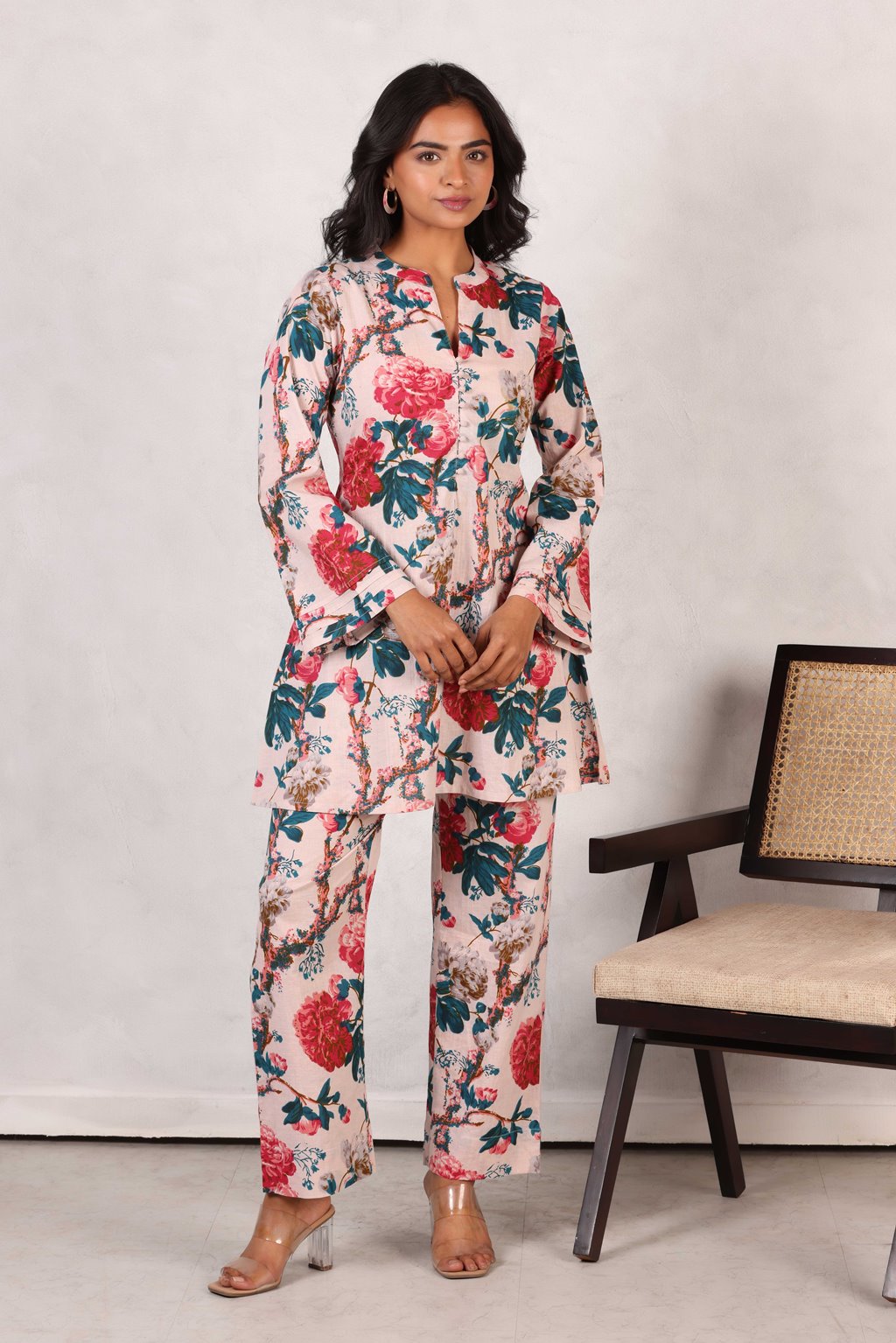 DREAMY PINK COTTON COORD SET