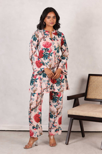 DREAMY PINK COTTON COORD SET