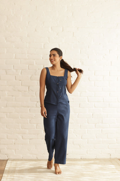 BURBURY LINEN COORD SET