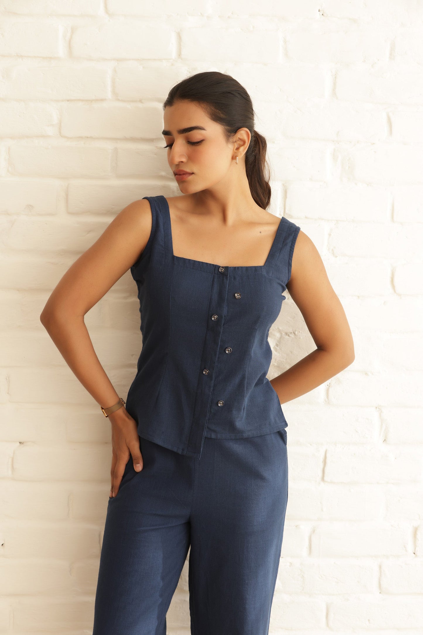 BURBURY LINEN COORD SET