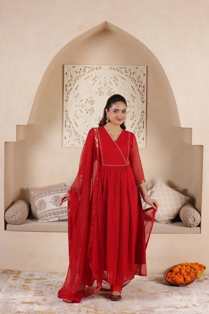 SAJNI GEORGETTE ANARKALI SUIT SET