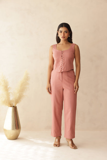 SUGARCANE LINEN COORD SET