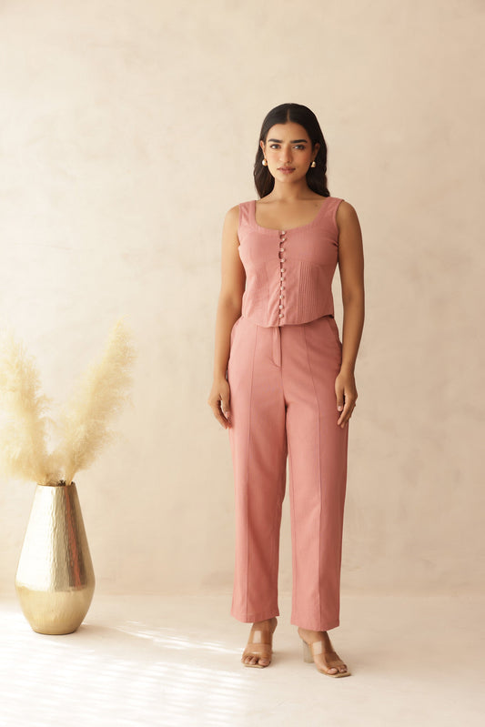 SUGARCANE LINEN COORD SET