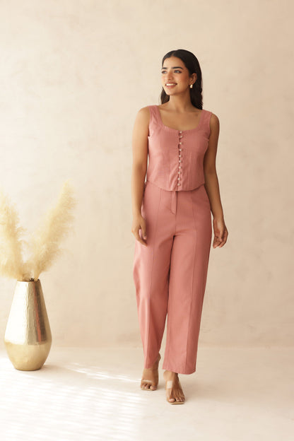 SUGARCANE LINEN COORD SET