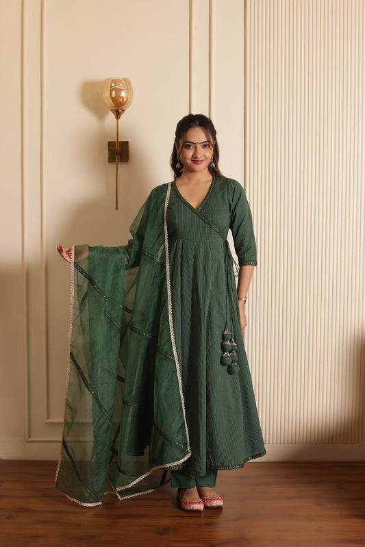 VRINDA KATHA ANGRAKHA SUIT SET