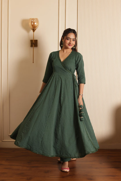 VRINDA KATHA ANGRAKHA SUIT SET