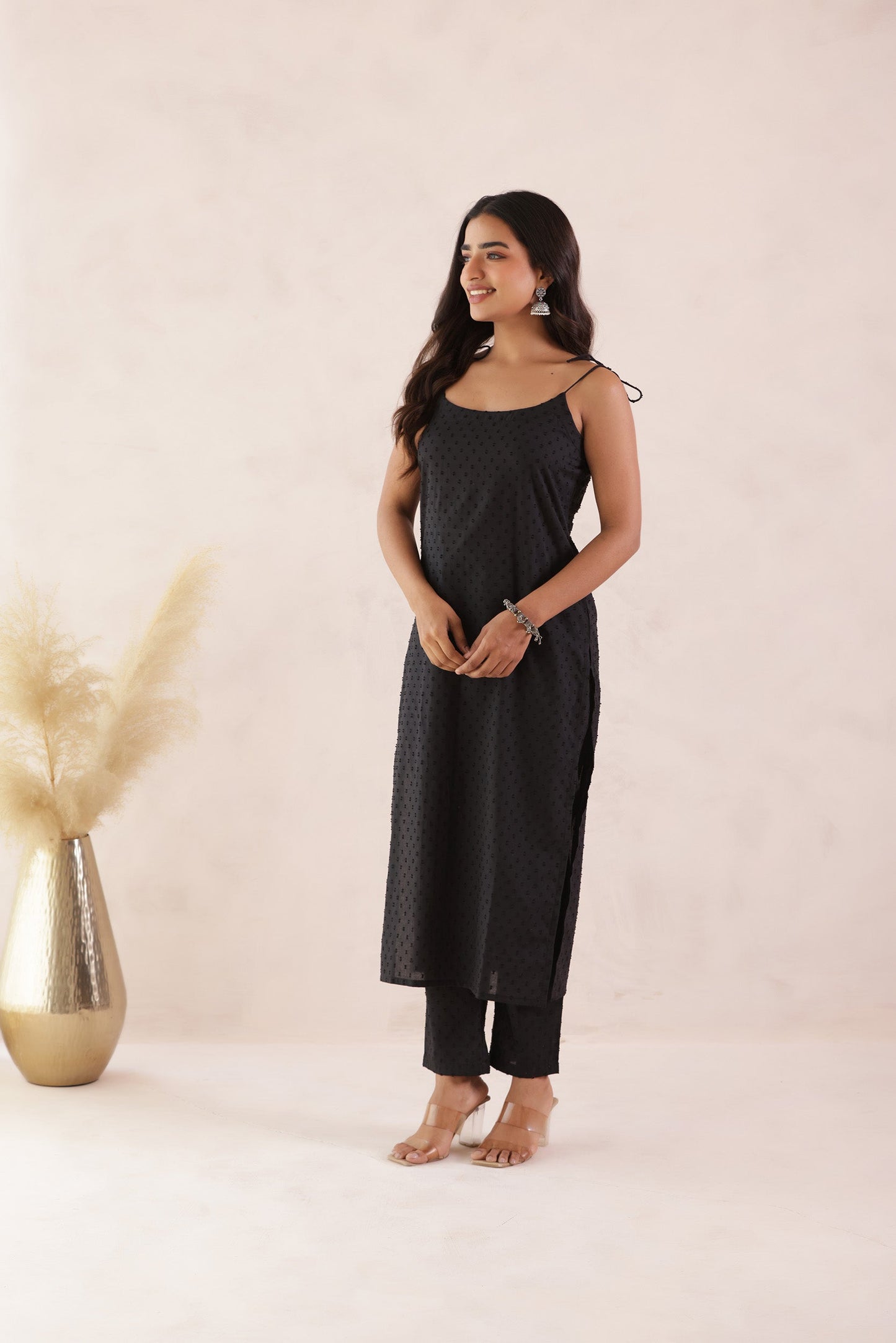 BLACK CASTLE KURTI PANT SET