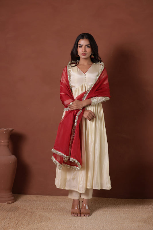 KARISHMA SHIMMER ANARKALI SUIT SET