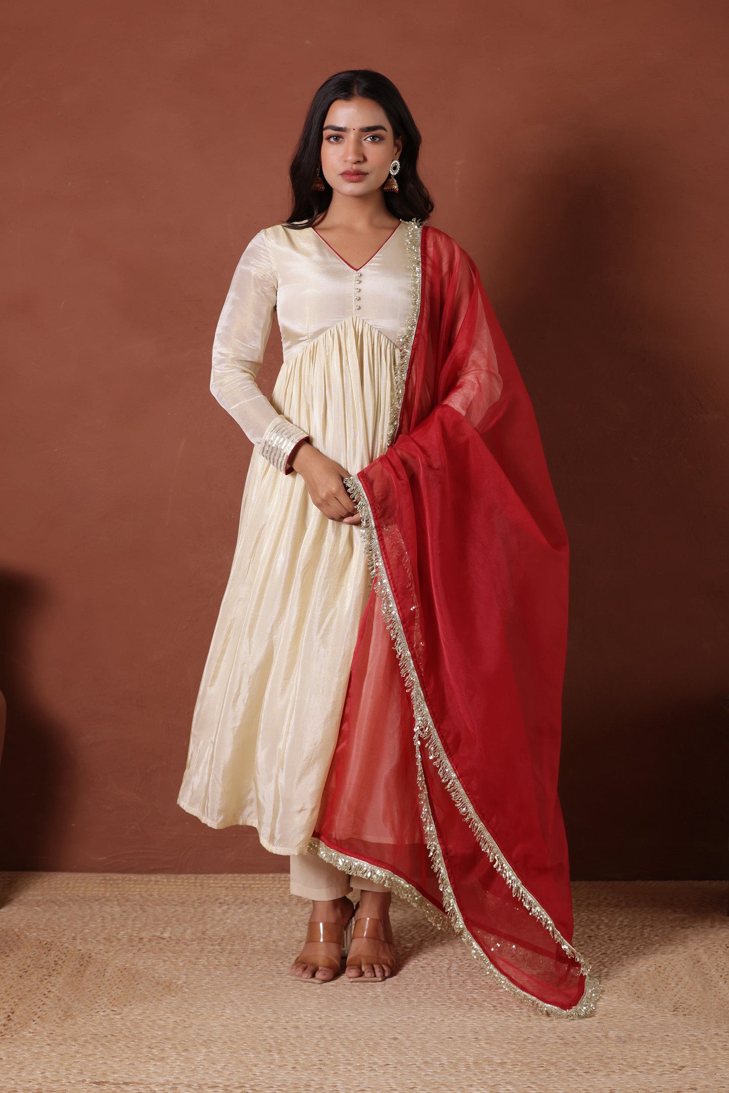 KARISHMA SHIMMER ANARKALI SUIT SET