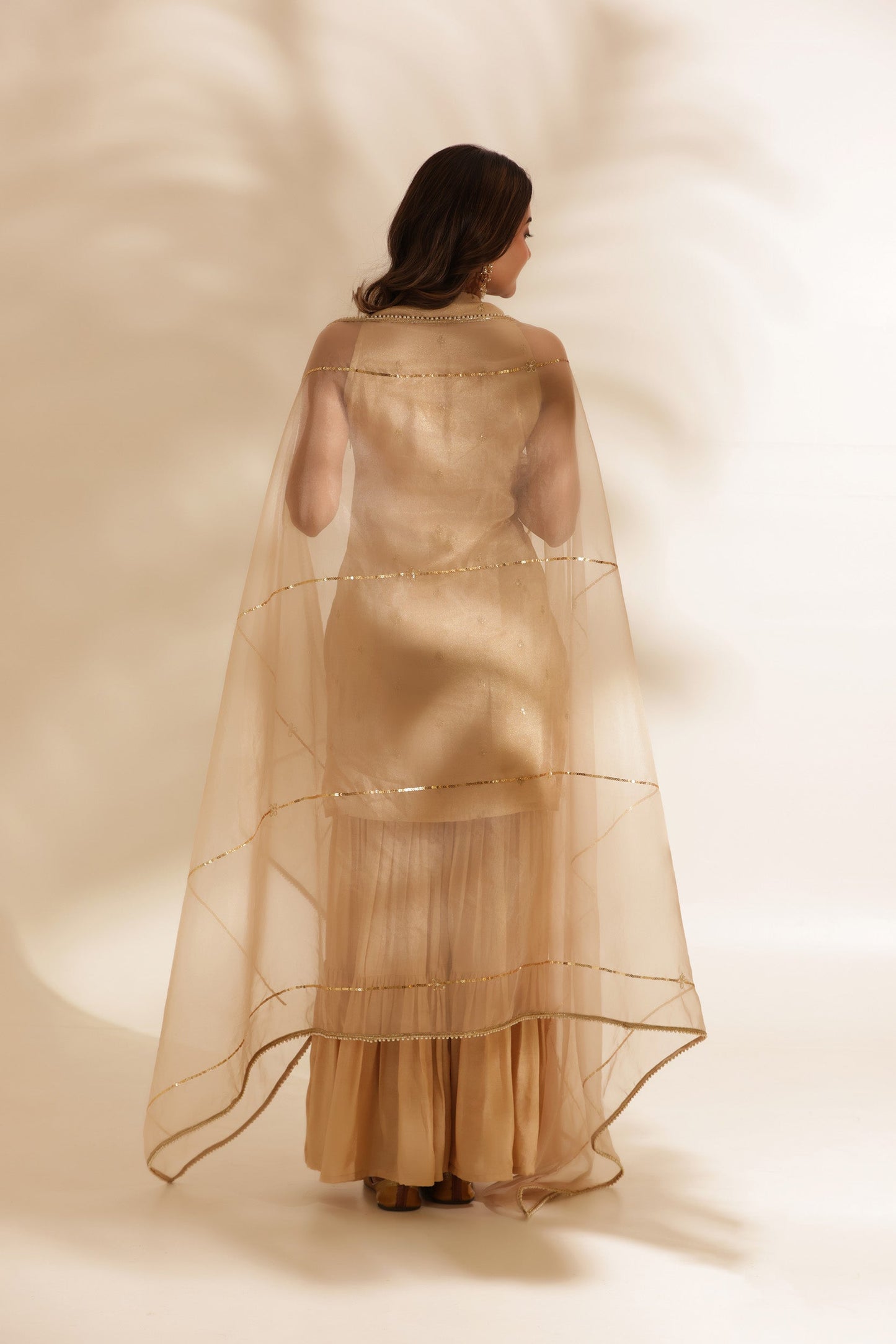 NOOR EMBROIDERED SILK SHARARA SET