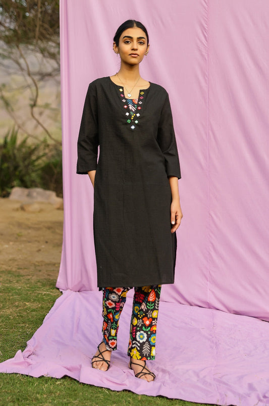 Midnight POP Kurta-Pant Set