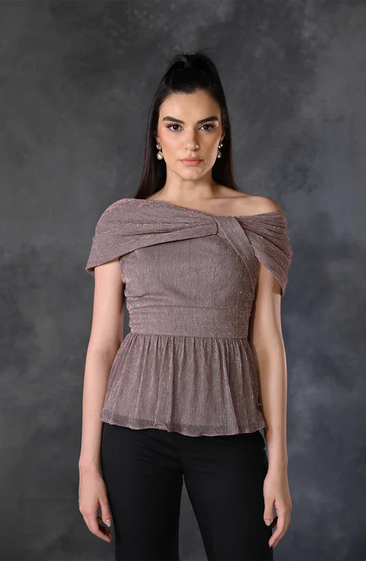 Dusty Pink Drape Top