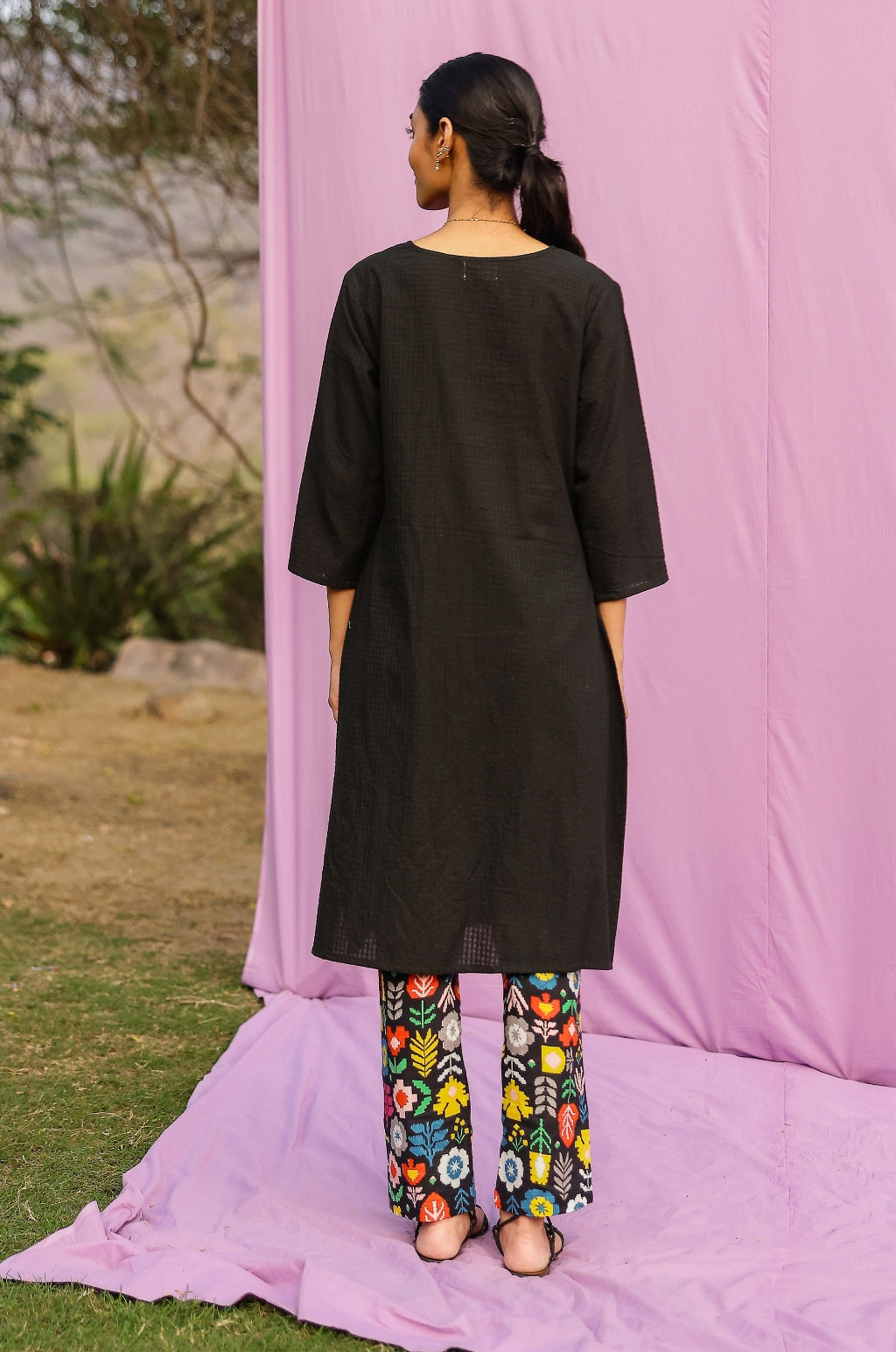 Midnight POP Kurta-Pant Set