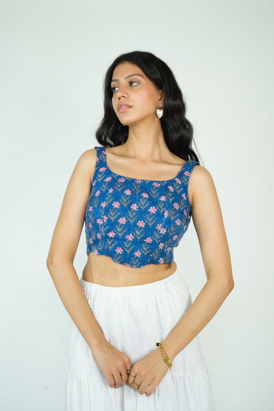 Corset Top (Blue)