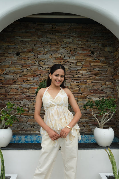 HalterNeck Top (Seashell)