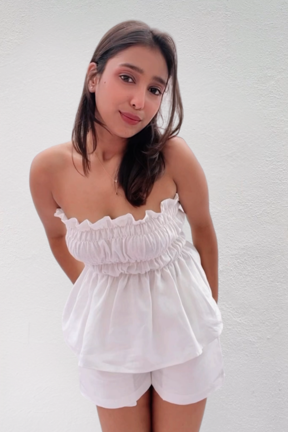 White Gelato Top & Shorts Set